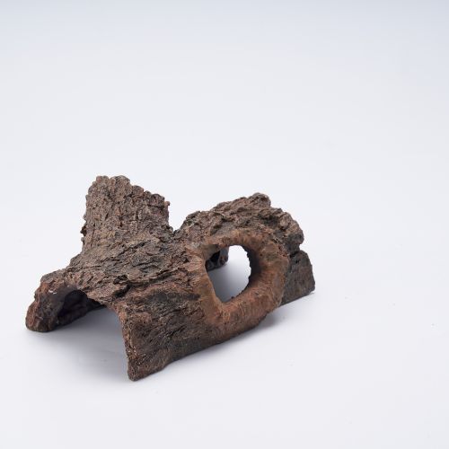 Pet simulation resin bark - wooden hole shelter