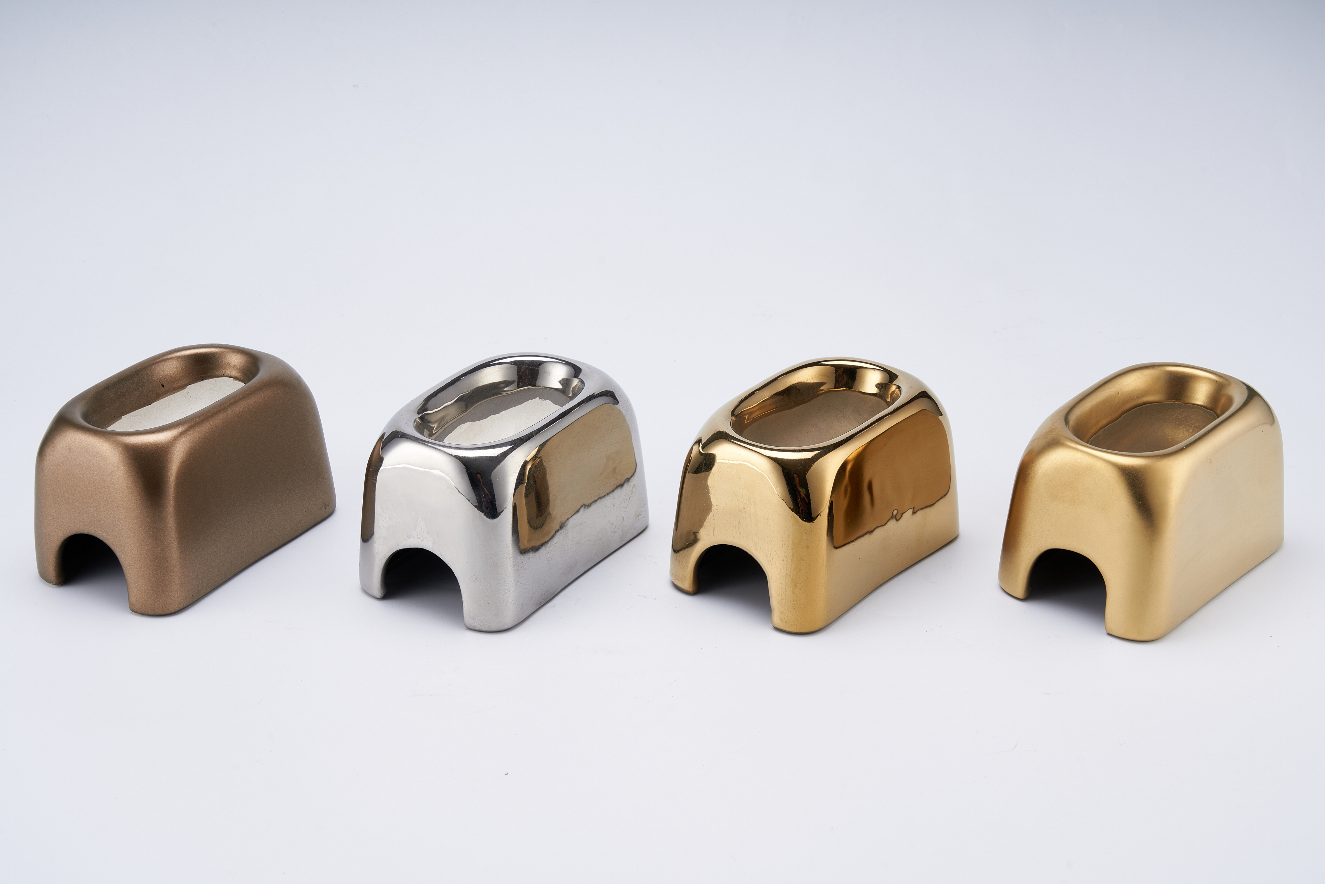 Crawler Pet Ceramic Humidification Avoidance Hole - Water can be added above - Square Metal Color Four Styles