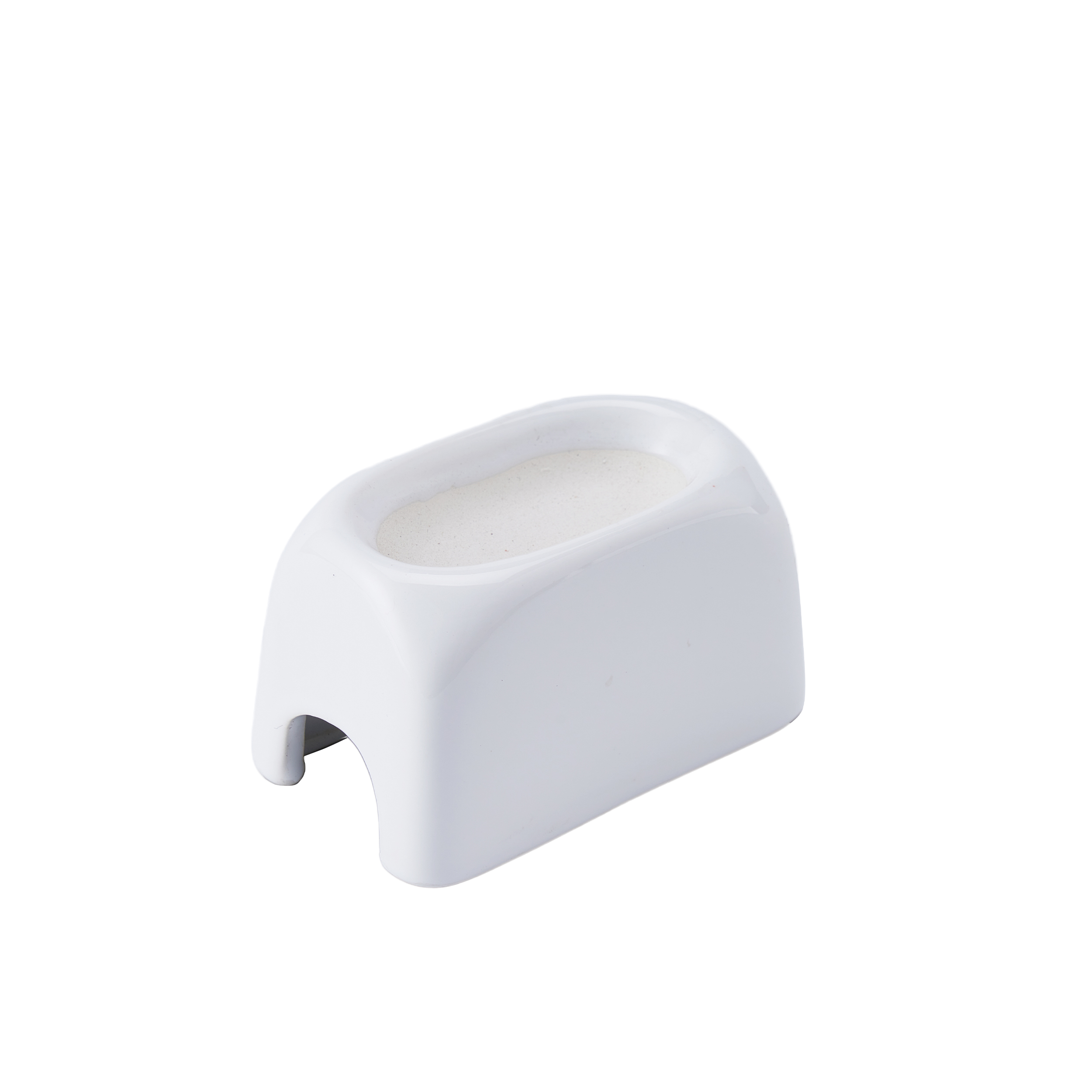 Crawler Pet Ceramic Humidification Avoidance Hole - Water can be added above - Square White Style