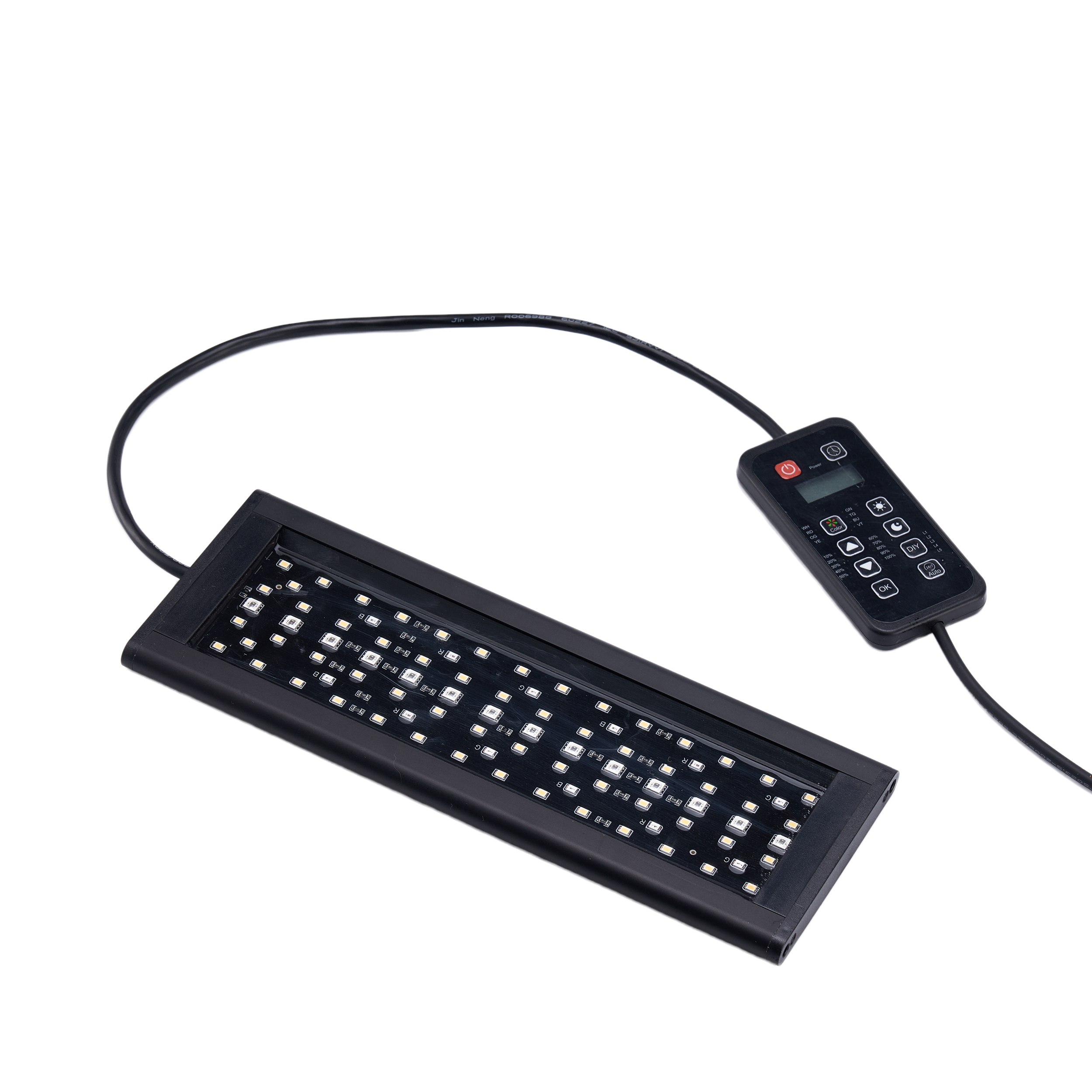 Fish tank lighting fixtures