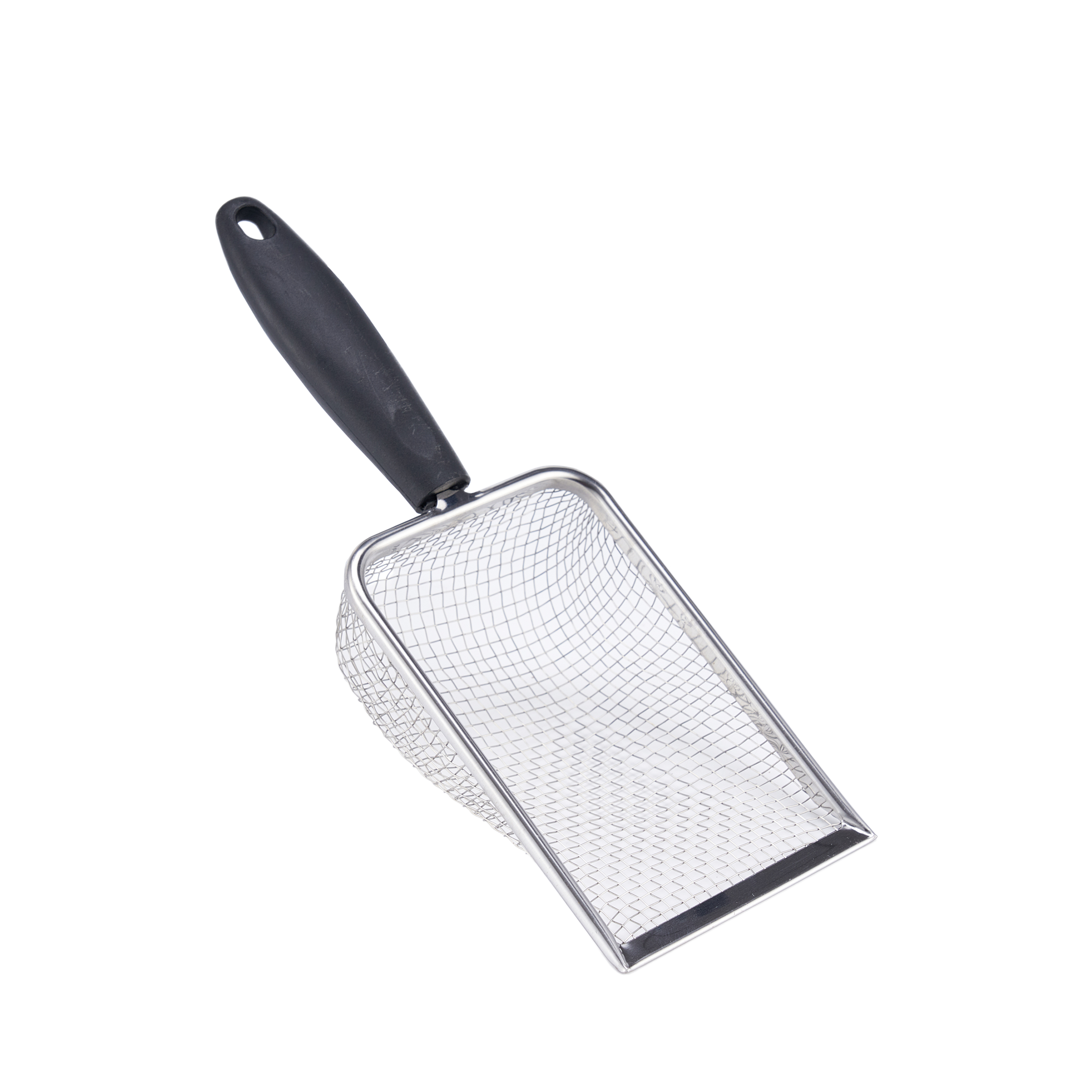 Crawling pet feeding box cleaning shovel, stainless steel sand leakage shovel -2